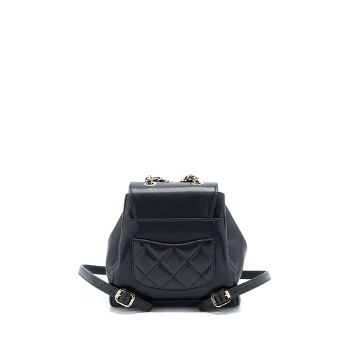 22B AFFINITY MINI BACKPACK CAVIAR BLACK LGHW(MICROCHIP)